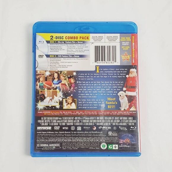 Santa Paws Blu-ray + DVD Disney The Search for Santa Paws Holiday Movie - Picture 3 of 3